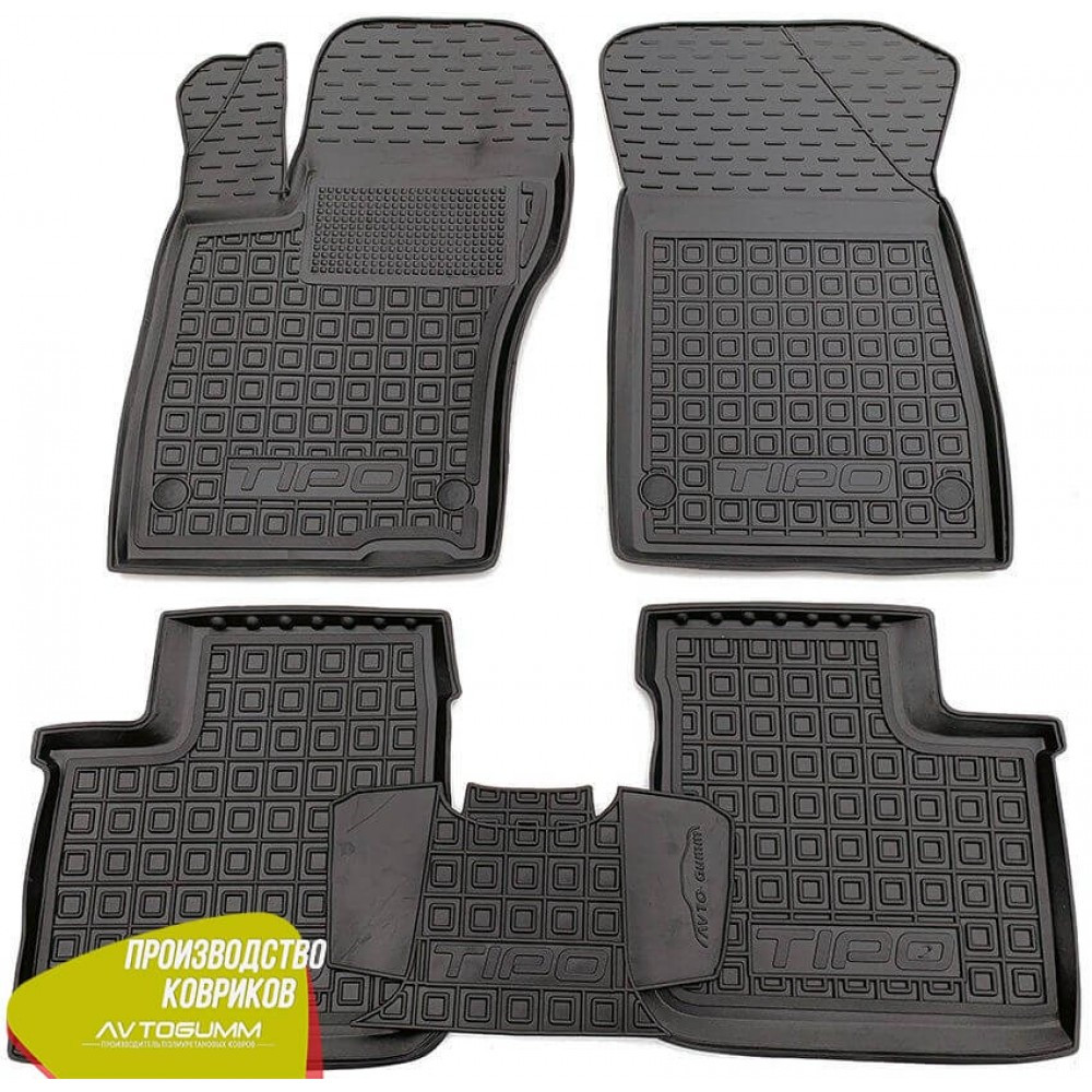 Автомобільні килимки в салон Фіат Типо 2016 - седан Fiat Tipo 2016 - Sedan (Mid/Pop) (Avto-Gumm), фото 1