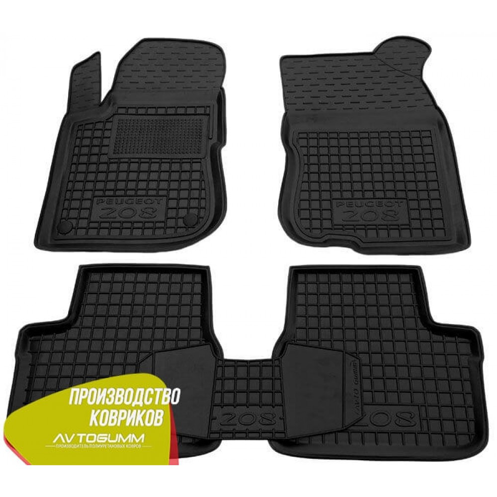 Автомобільні килимки в салон Пежо Peugeot 208 208 2013- (Avto-Gumm), фото 1