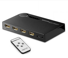 Спліттер Ugreen Комутатор Розгалужувач HDMI 1х3 4K Black (40234)