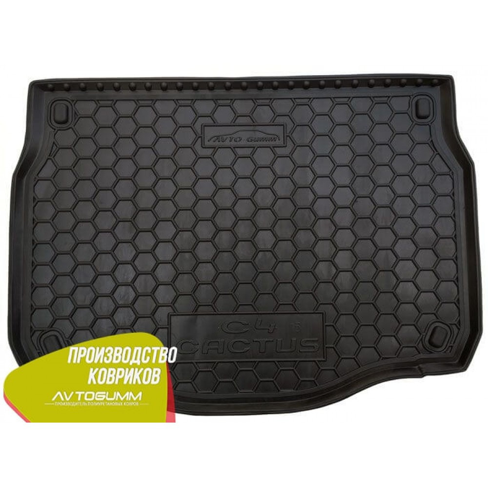 Автомобільний килимок в багажник Сітроен С4 Кактус Citroen C4 Cactus 2015- (Avto-Gumm), фото 1