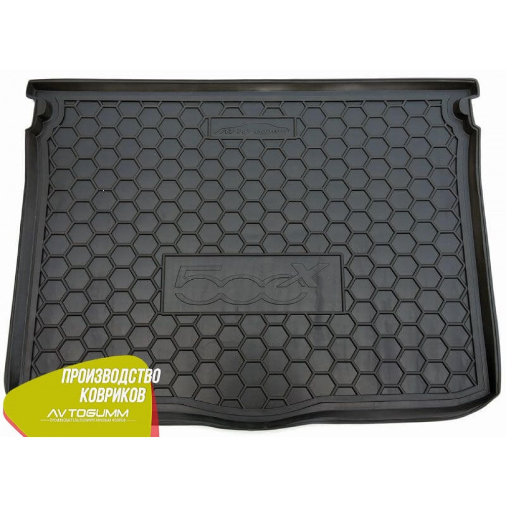 Автомобільний килимок в багажник Фіат 500Х Fiat 500X 2015- (Avto-Gumm), фото 1