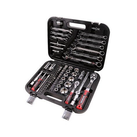 Набір інструментів 1/2" & 1/4", 82ед., Cr-V STORM INTERTOOL ET-8082, фото 1