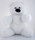 М'яка іграшка ведмедик Аліна Бублик 70 см білий, фото 3