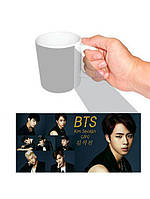 Чашка біла k-pop BTS Джин (z0604)