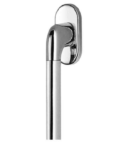 Ручка на вікно в сучасному стилі Fadex Milly 2 158DK хром полірований \ хром матовий (Італія)
