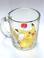 Чашка стеклянная покемоны Пикачу Pokemon go (0320)