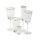 Набір келихів REMY-DECOR Ice Evans для вина, шампанського, води із золотим обідком із 6 предметів, фото 2