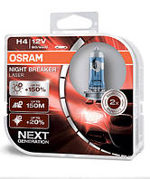 Галогенная автолампа Osram H4 Night Breaker Laser Next Generatioon (+150%) 64193NL-HCB