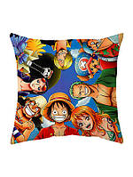 Подушка аниме Ван пис Большой Куш One Piece двухсторонняя 40*40 см (p0530)