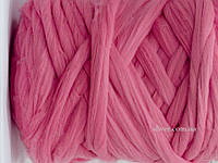 Толстая пряжа для вязания. Шерсть в ленте. Цвет розовый100% мериносовая шерсть для вязания кардиган