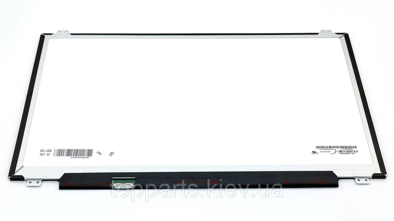 17.3" FHD 1920х1080, LG-Philips LP173WF4(SP)(F1), TFT, LED, 30-pin (eDP), матова, SLIM, IPS