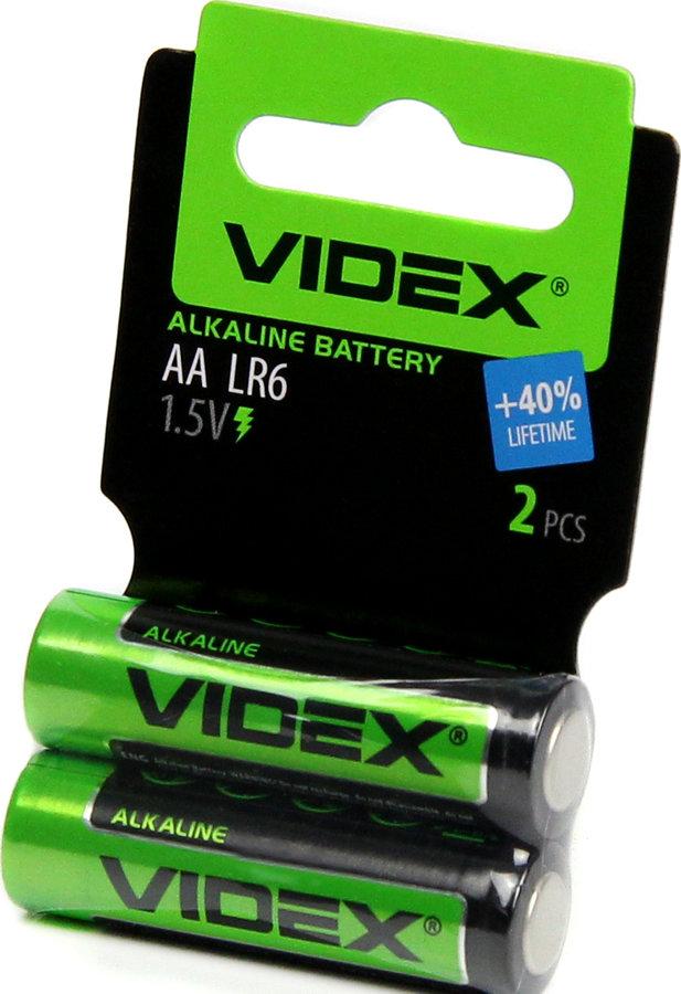 Батареї LR6 VIDEX Alkaline (міні блістер)