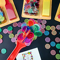 Набор "Магнитный жезл и цветные фишки 100 шт" Popular Playthings