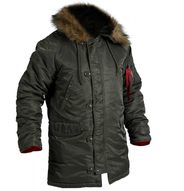 Куртка зимова Slim Fit Аляска N-3B Olive