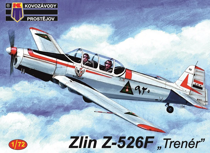 Пластикова модель 1/72 Kovozavody Prostejov 0155 Чехословацький тренувальний літак Zlin Z-526F Trenér