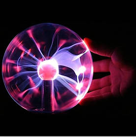 Плазма куля Тесли з підсвічуванням (12х12х19 см)