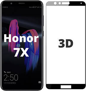 Захисне скло 3D для Honor 7X Black