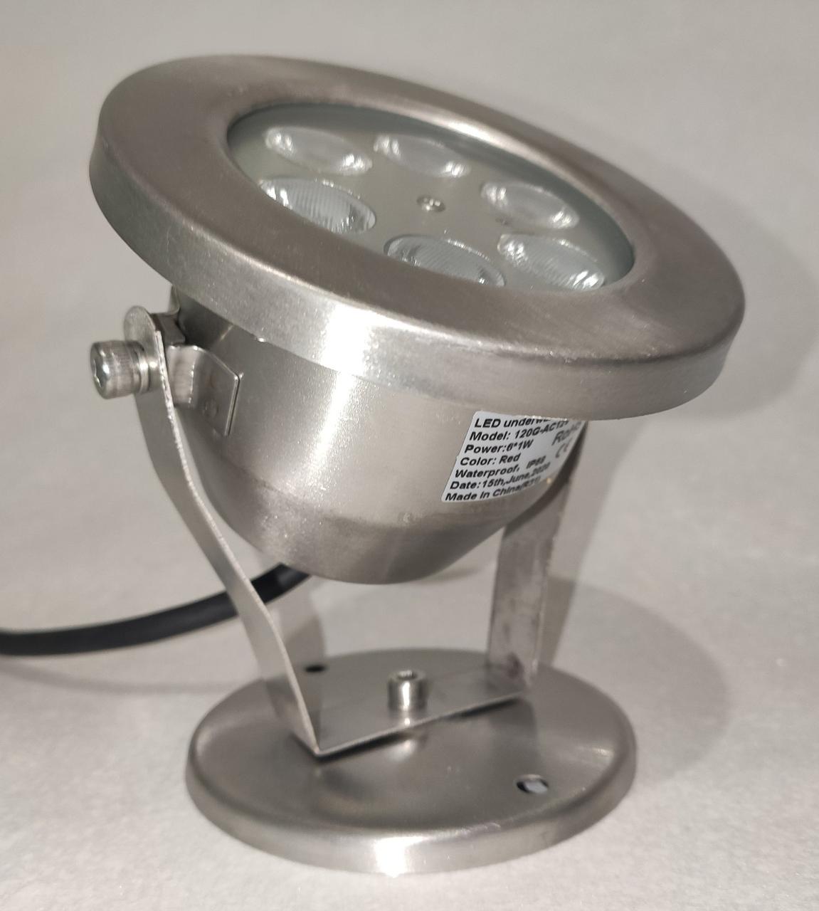 Підводний світильник світлодіодний професійний 6W RGB IP68 Ecolend