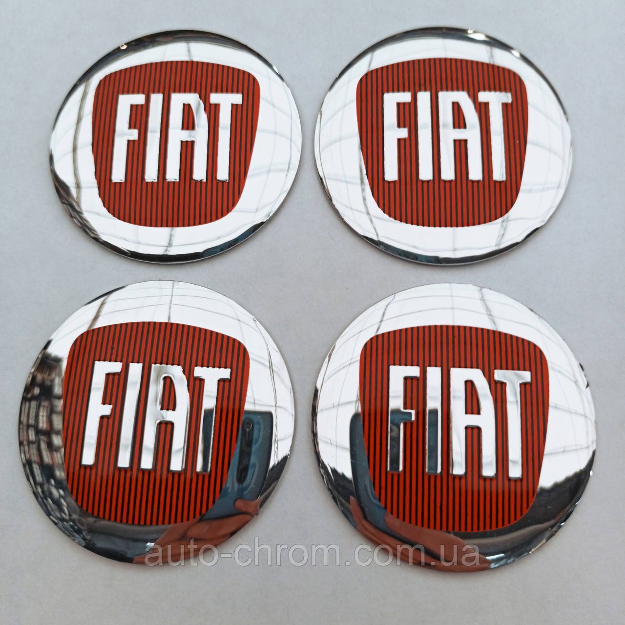 Наклейка опукла на ковпачок диска Fiat 56 мм