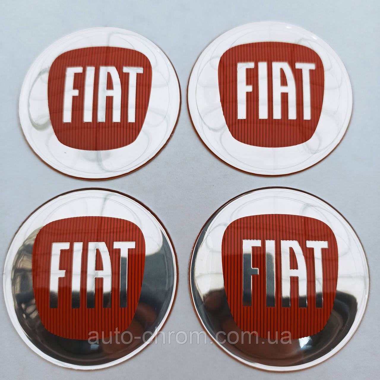Наклейка опукла на ковпачок диска Fiat 65 мм, фото 1