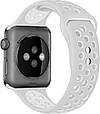 Силіконовий ремінець Promate Oreo-38ML для Apple Watch 38-40 мм Grey/White (oreo-38ml.grey/white), фото 2