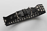 Шкіряний нашийник "Lockdog" зі стразами, фото 4