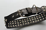 Шкіряний нашийник "Lockdog" зі стразами, фото 10