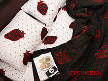 Євро комплект постільної білизни з бязі "Gold" №151336АВ, фото 5