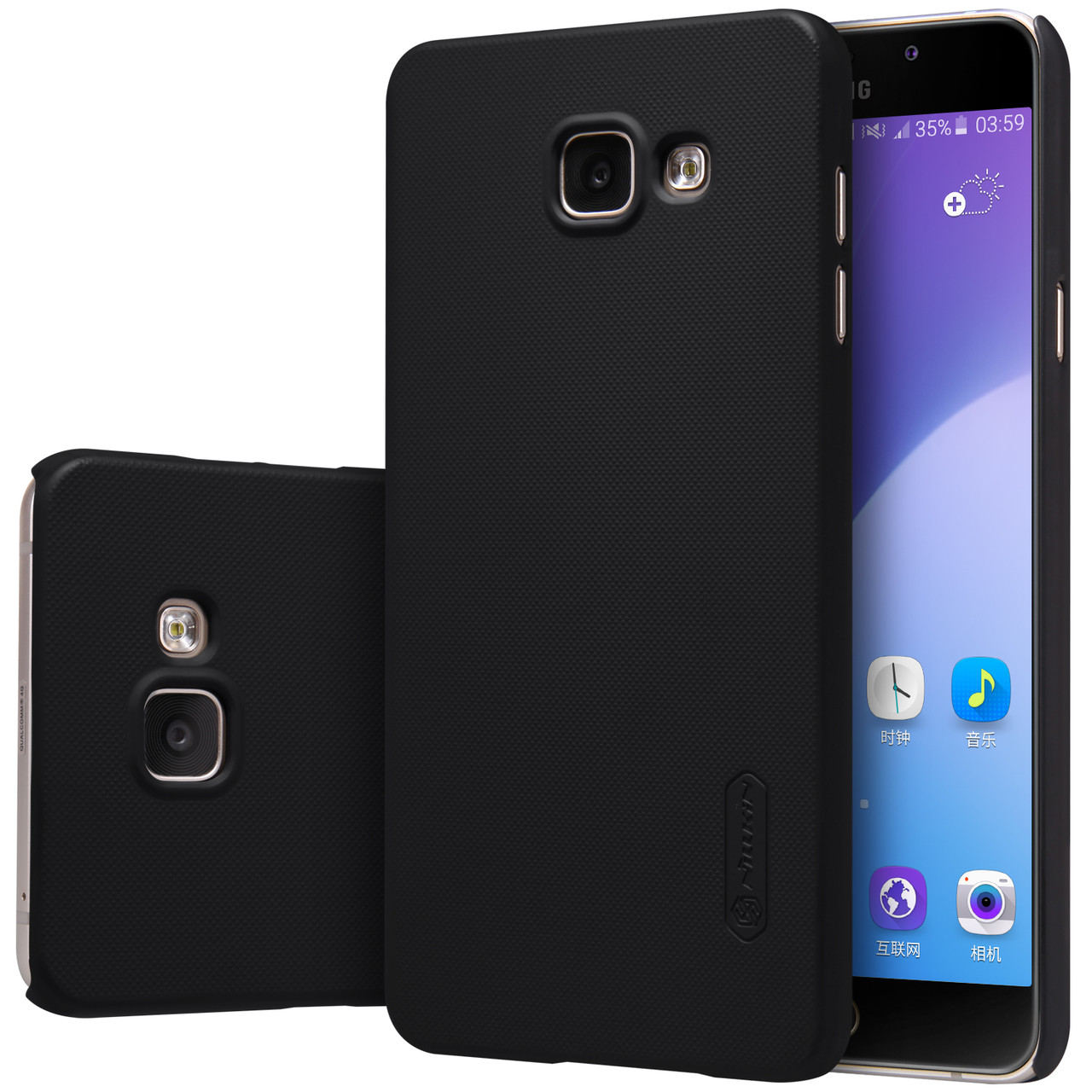 Чохол накладка для Samsung Galaxy A7 2016 A710 - Nillkin Frosted Shield Чорний