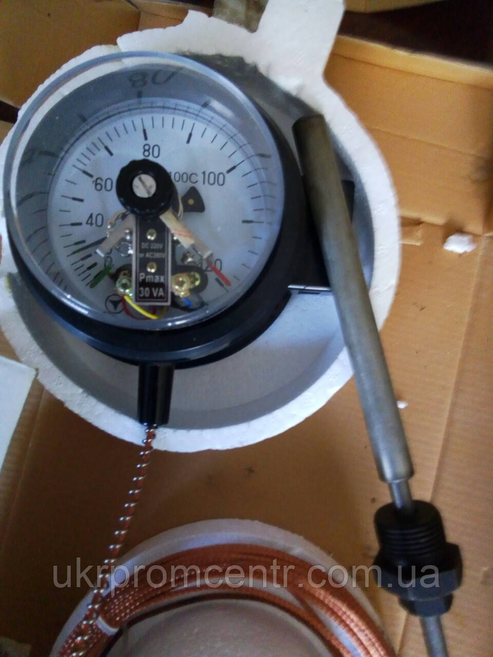 Термометр манометрический сигнализирующий ТМП-160С - фото 2 - id-p862075217