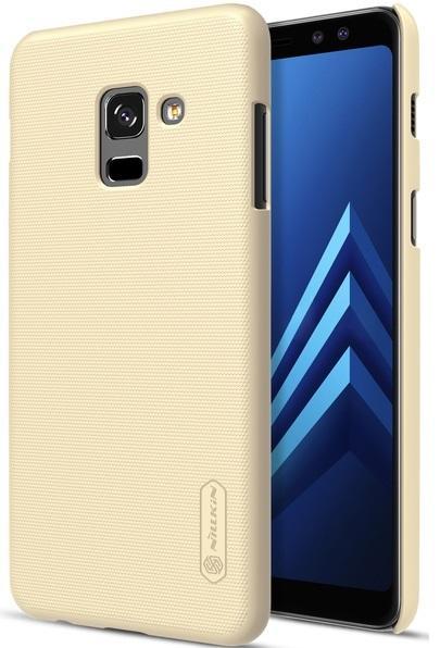 Чохол накладка для Samsung Galaxy A8 2018 A530 - Nillkin Frosted Shield Золотий