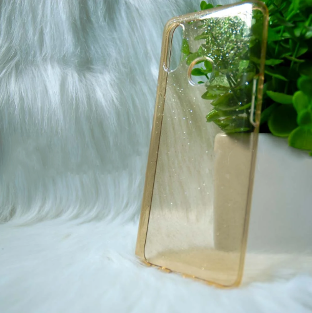 Силіконовий чохол Samsung A10s 2019 "Блискітки" Золотий (gold)