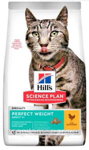 Корм Hills (Хілс) SP Feline Adult Light для дорослих кішок схильних до повноти з куркою, 1,5 кг