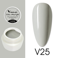 Гель-краска Venalisa Color Mud Gel, 5г, №25 (светло-серый)