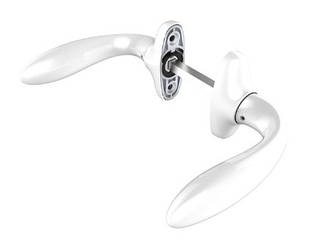 Ручка алюмінієвої двері двостороння Stublina 1032 біла