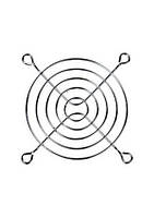 Метал. Решітка вентилятора 80мм