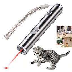 Міні червона лазерна указка для кішок, що перезаряджається, USB