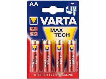 Батарейки Varta maxi tech/longlife max power LR-06/блістер 4шт (20)(100)