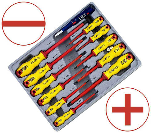 Набір діелектричних викруток 12 пр. 2125N F, фото 2