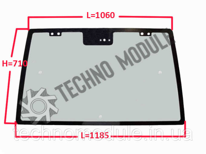 Скло заднє JM 804/ДТЗ 804 (h=710, L = 1060х1185)