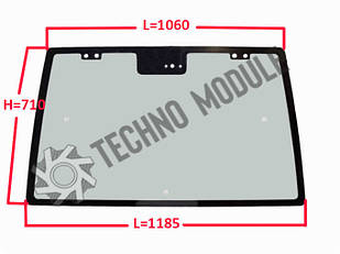 Скло заднє JM 804/ДТЗ 804 (h=710, L = 1060х1185)