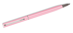 Ручка кулькова "Fun pastel" 7662 металева поворотна рожевий