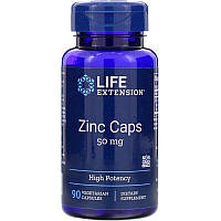 Цитрат цинку Zinc Caps Life Extension, 50 мг, 90 капсул