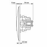 Розетка одинарна біла VIDEX BINERA, фото 5