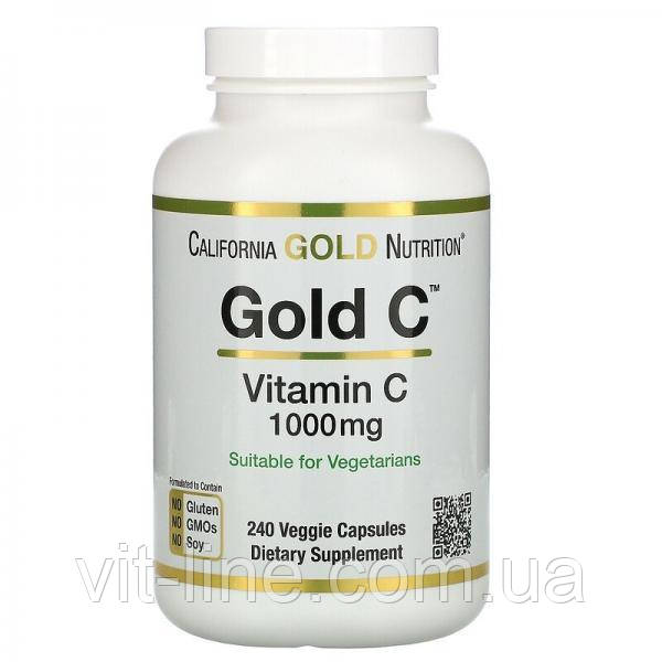 California Gold Nutrition Вітамін C 1000 мг 240 капсул