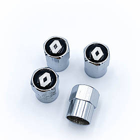 Захисні ковпачки на ніпеля RENAULT (Рено) 4 шт Хром