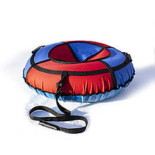 Тюбінг надувні санки ватрушка d 80 см Червоно - Синього кольору для дітей і дорослих