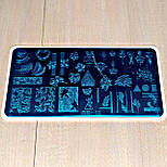 Пластина для стемпінгу RR-10 на пластиковій основі, фото 2