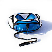 Тюбінг надувні санки ватрушка d 100 см серія Стандарт Біло - Блакитного кольору для дітей і дорослих