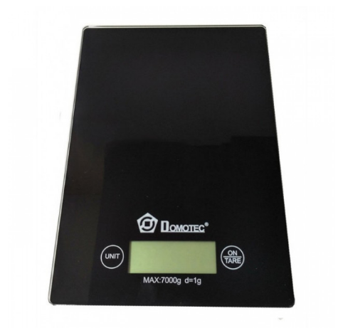Сенсорні електронні кухонні ваги до 5 кг Domotec MS 912 чорний (KG-421)